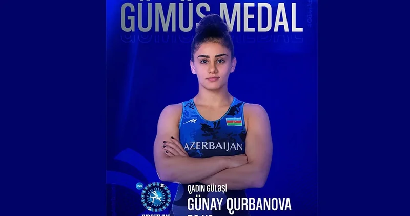 Azərbaycan güləşçisi Günay Qurbanova dünya çempionatında gümüş medal qazanıb