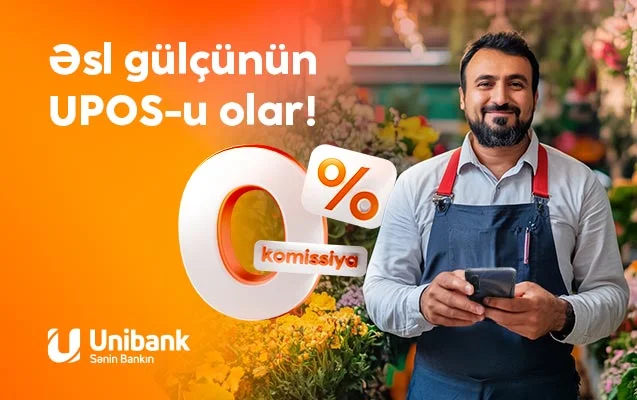 “Unibank” biznes sahibləri üçün UPOS xidmətini pulsuz etdi