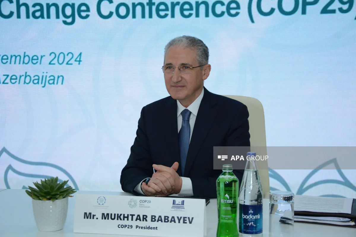 Muxtar Babayev: COP29 Sədrliyinin danışıqlarda əsas prioriteti iqlimin maliyyələşdirilməsində yeni məqsəddir