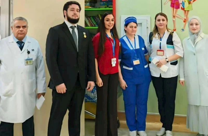 Leyla Əliyeva Milli Onkologiya Mərkəzinin nəzdindəki Uşaq Onkologiya Klinikasında olub FOTO