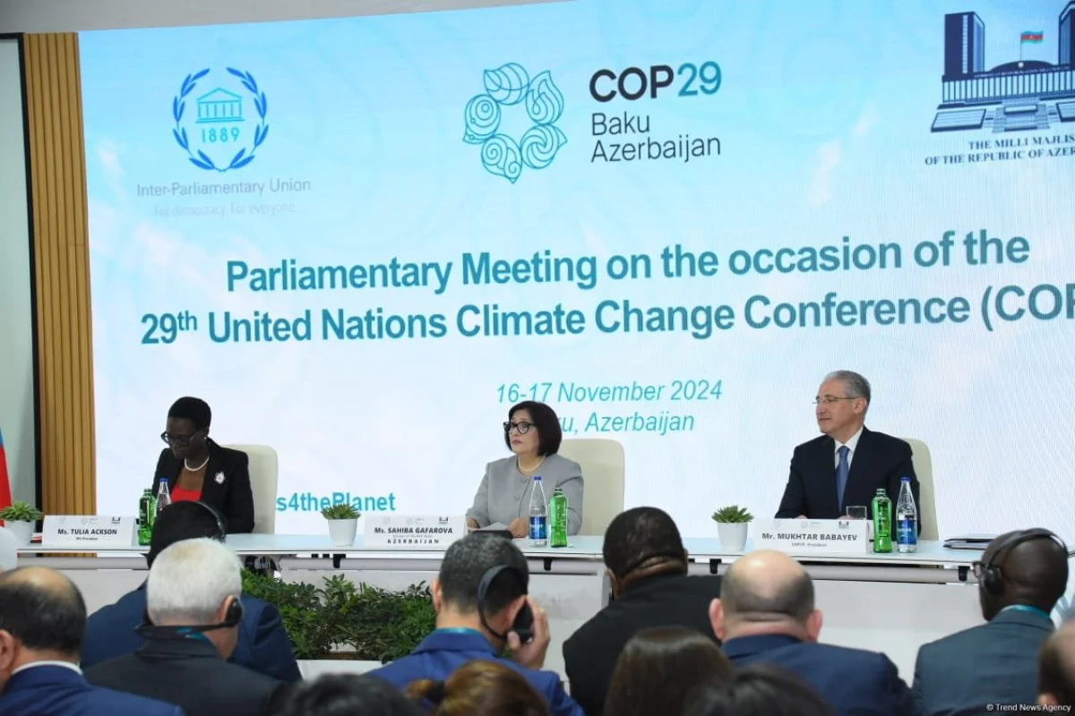 В Баку началась Парламентская встреча в рамках COP29 Haqqin