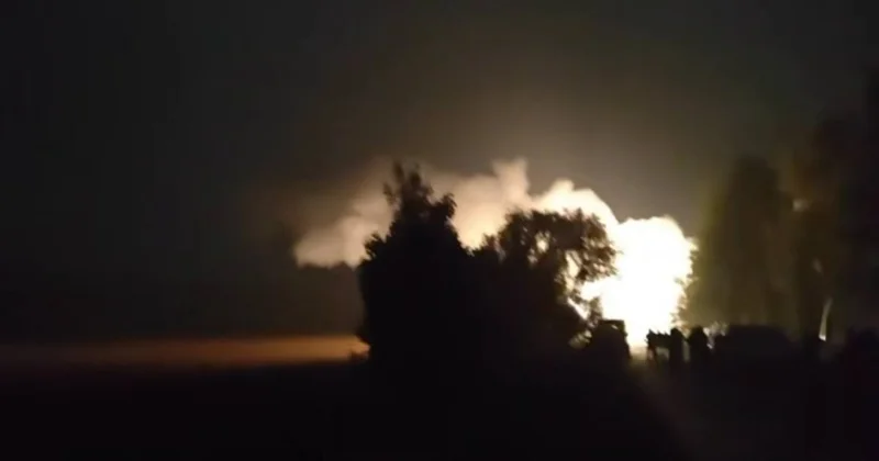 Ukrayna dronu Samara vilayətindəki neftayrıma zavoduna zərbə endirdi VİDEO