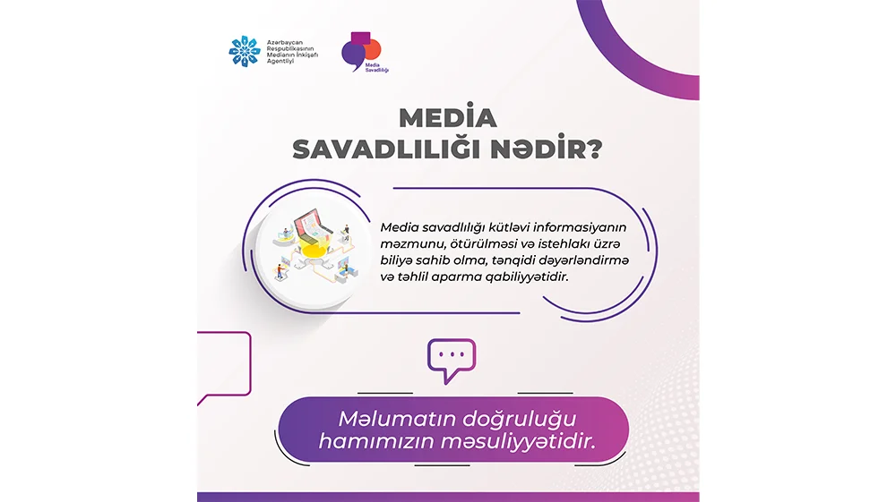 Cəmiyyətin bu bəlasına qarşı mübarizə gücləndirilir Media savadlılığı sosial şəbəkələrdə KONKRET