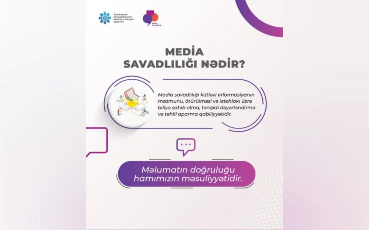 Media savadlılığı ilə bağlı 3 vacib məqam