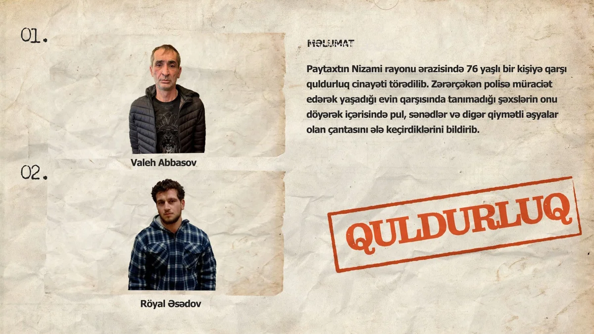 Bakıda yaşlı insanlara qarşı quldurluq və soyğunçuluq edilib VİDEO