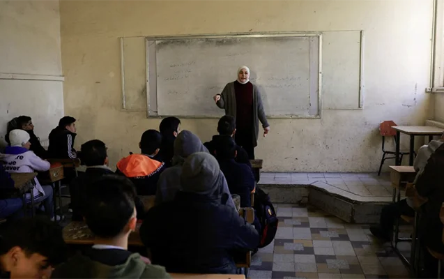 Suriyada məktəb zəngi yenidən çalındı Fotolar