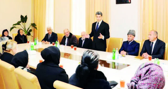 Göygöldə şəhid ailələri ilə görüş