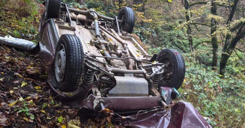 Sürücülük vəsiqəsi olmadan sürdüyü maşını aşırdı:ÖLDÜ