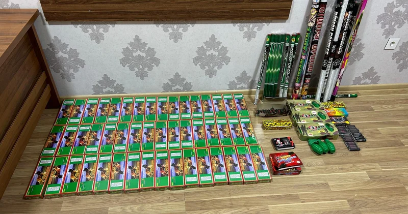 Xətaidə 480 qutu pirotexniki vasitənin satışı əngəllənib VİDEO