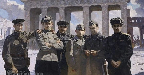 Brandenburqa qələbə bayrağını sancan azərbaycanlılar...