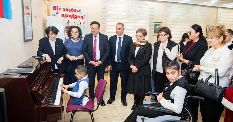 Əlilliyi olan uşaqlar üçün sosial xidmət müəssisəsinə infotur təşkil olunub