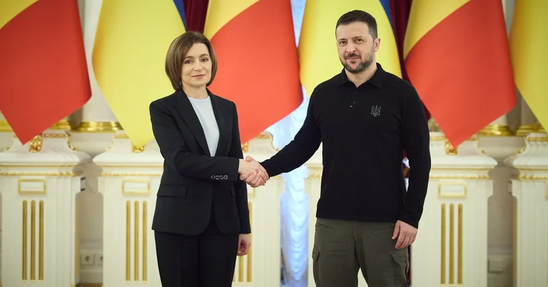 Zelenski Sandu ilə görüşüb