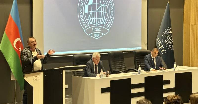 UNEC də Muxtar İmanov və Rüstəm Behrudi ilə görüş keçirilib FOTOLAR