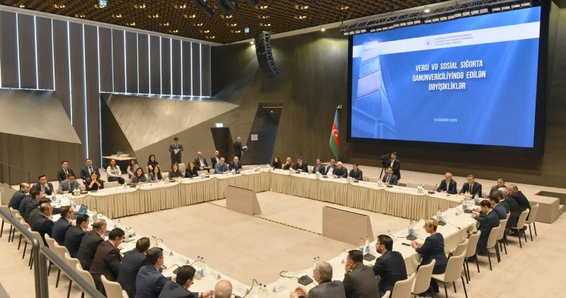 Vergi və sosial sığorta qanunvericiliyinə son dəyişikliklər təqdim olundu FOTOLAR