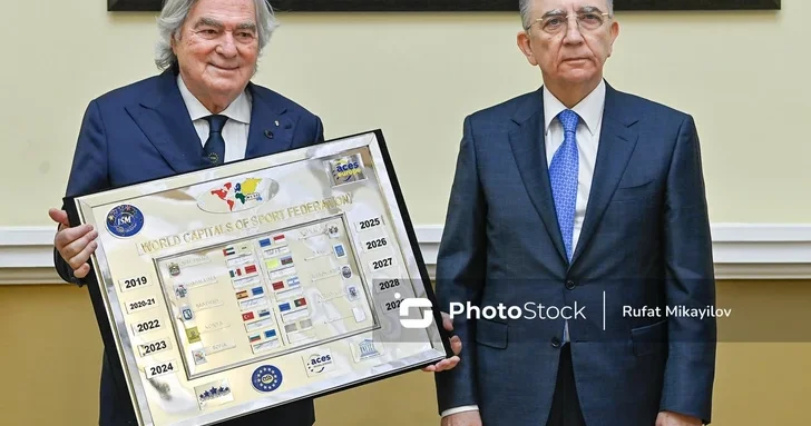 Город Баку получил табличку Спортивная столица мира