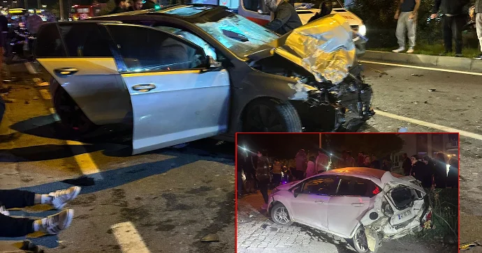 Qayda pozaraq sürət həddini aşan sürücülər ağır qəzaya düşdü; biri öldü VİDEO