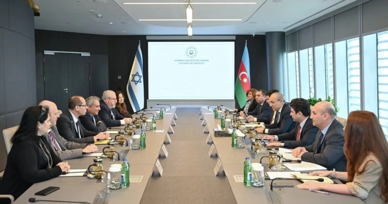 Mikayıl Cabbarov İsrailin maliyyə naziri ilə görüşdü FOTO