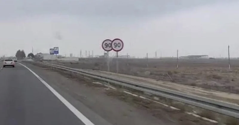 Bakıdan Şamaxı və Qazaxa gedən yoldakı bu görüntü müzakirə yaratdı Foto