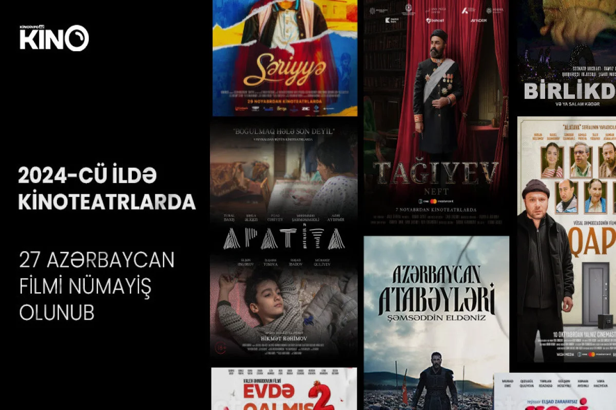 2024 cü ildə kinoteatrlarda 27 yerli film göstərilib