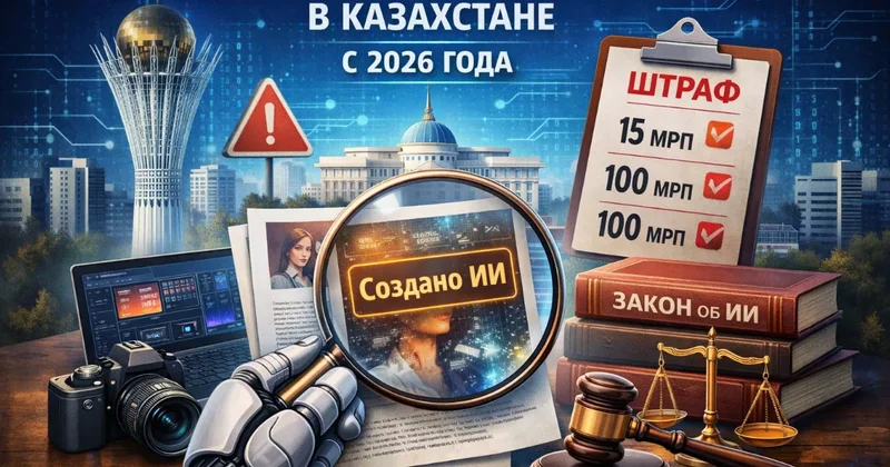 В Казахстане будут штрафовать за контент с ИИ?