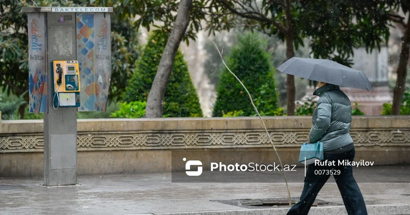 Sabah bəzi yerlərdə yağıntı intensivləşəcək 18.01.2025