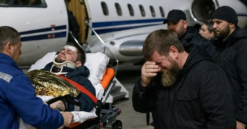 Adam Kadırov ağır qəzadan sonra Moskvaya aparılıb FOTO