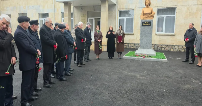 Qusarda bəstəkar Elza İbrahimovanın büstünün açılışı oldu