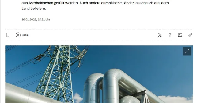 Немецкие издания уделили пристальное внимание экспорту азербайджанского газа на рынки Германии и Австрии