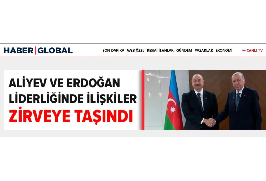 Azərbaycan və Türkiyə liderləri təxribatlara qarşı uğurlu mübarizə aparırlar “HaberGlobal” telekanalı