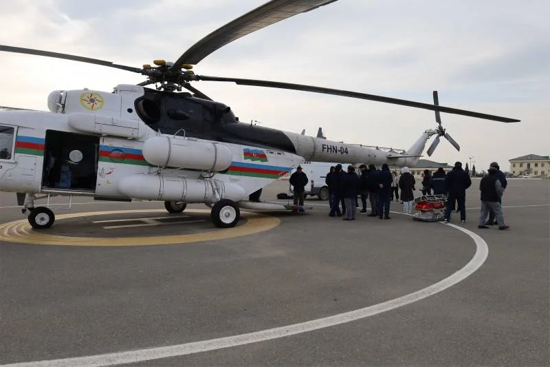 Azərbaycanda helikopterlə quduzluğa qarşı peyvəndləmə aparıldı FOTOLAR