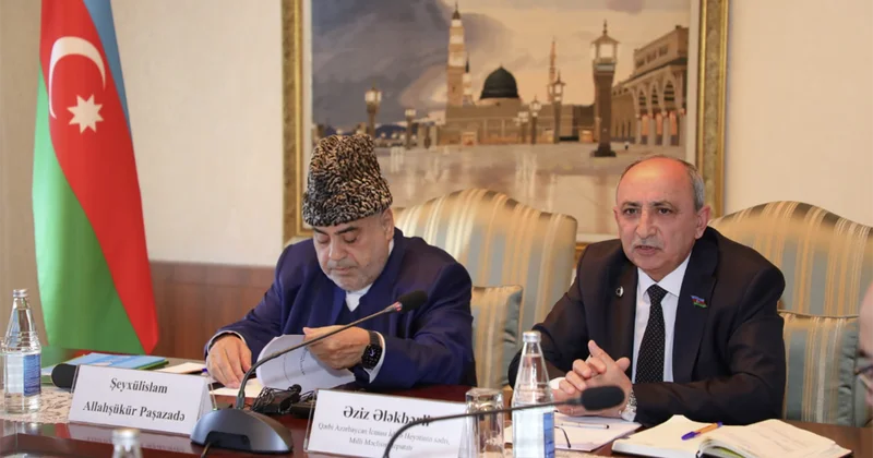 QMİ də Qərbi Azərbaycan İcmasının rəhbər heyəti ilə görüş keçirildi Fotolar