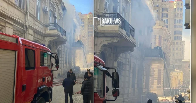 Torqovı dakı yanğından son GÖRÜNTÜLƏR Xəsarət alan var