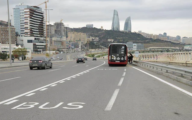 Bakıda 48 km yeni avtobus zolağı çəkiləcək