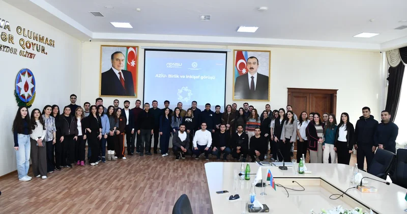 ADNSU nun gənc müəllimlərinin iştirakı ilə keçirilən “AZİU Birlik və inkişaf görüşü”ndə universitetin Strateji İnkişaf Planı müzakirə olunub FOTO