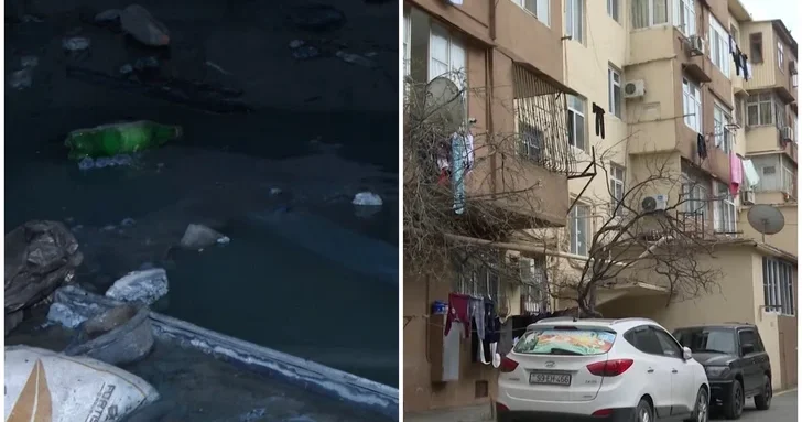 Пять месяцев в нечистотах: жители дома в Баку страдают от затопленного подвала