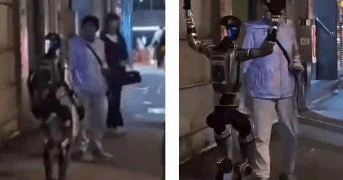Yaşlı qadına “sataşan” robot saxlanıldı