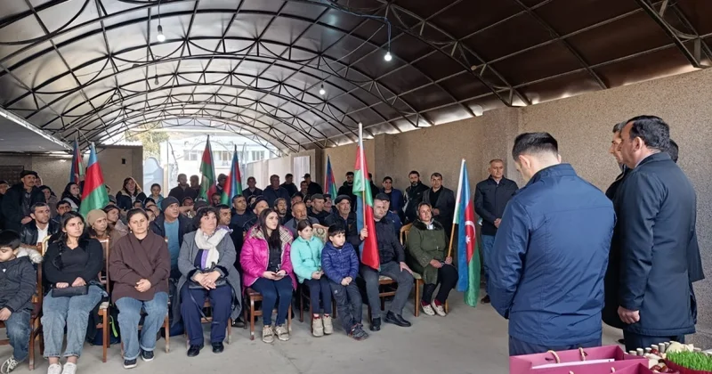 Növbəti köç karvanları Ağdərə rayonuna çatıb, açarlar təqdim olunub YENİLƏNİB FOTO