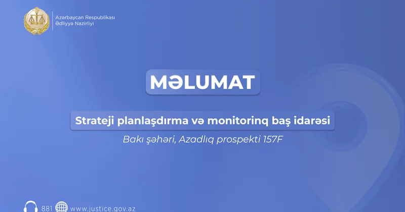 Ədliyyə Nazirliyinin struktur qurumunun ünvanı dəyişdirilib
