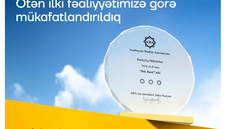 Yelo Bank 2024 cü ildəki fəaliyyətinə görə mükafatlandırıldı