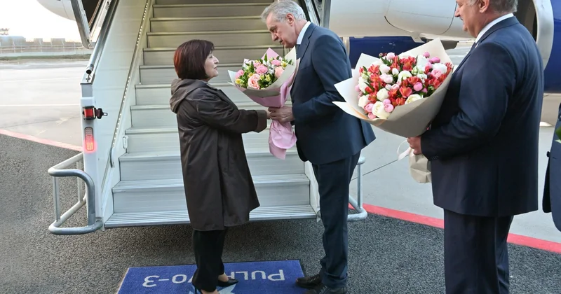 Milli Məclisin sədri Rusiya Federasiyasına işgüzar səfər edib FOTO