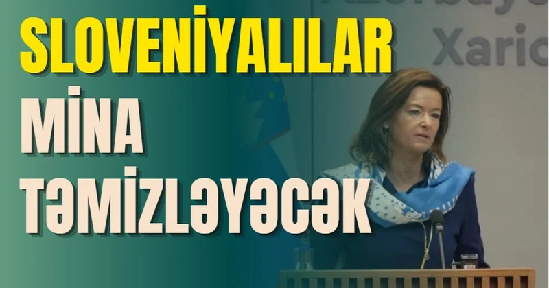 Sloveniyalı nazir sülhdən danışdı mətbuat konfransı