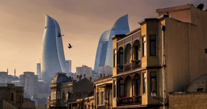 Bakıdan inanılmaz görüntü Fantaziya yoxsa reallıq? + VİDEO
