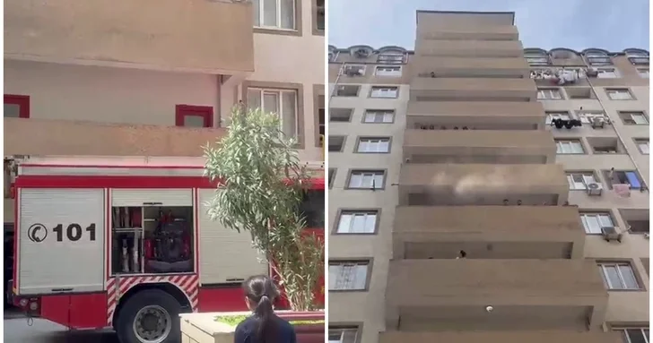 В квартире жилого комплекса в Хырдалане произошел пожар