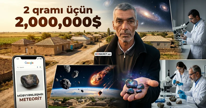 İmişli sakini 2 milyon dollara “meteor” daşı satır ŞOK VİDEO KONKRET