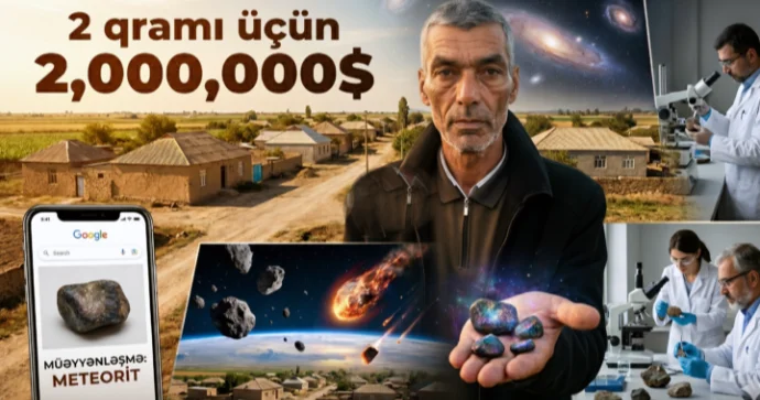 İmişli sakini 2 milyon dollara meteor daşı satır VİDEO