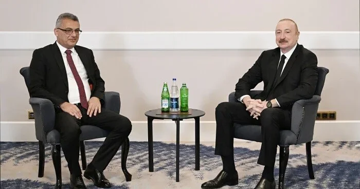 İlham Əliyev Şimali Kipr prezidenti ilə görüşdü