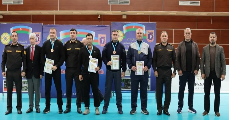В МЧС Азербайджана прошел чемпионат по армрестлингу и многоборью ФОТО