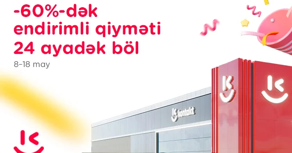 “Kontakt” Naxçıvan mağazasının açılışını Aygün Kazımova ilə etdi AÇILIŞA ÖZƏL 60% DƏK ENDİRİM