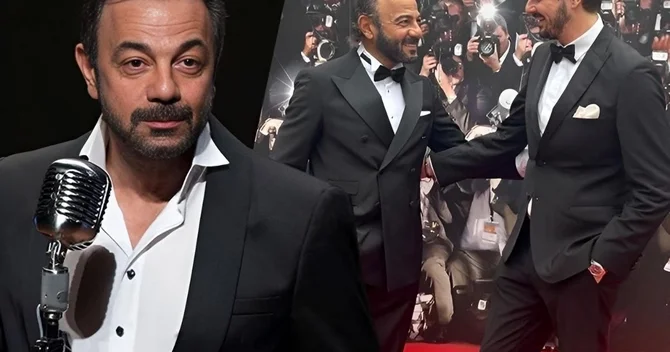 Kerem Alışık ilk dəfə oğlu ilə qırmızı xalıda