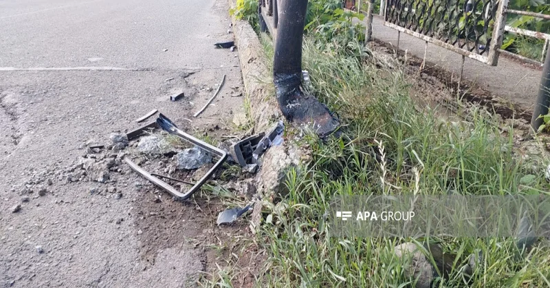 Lənkəranda yol qəzası olub: 3 nəfər xəsarət alıb FOTOLAR
